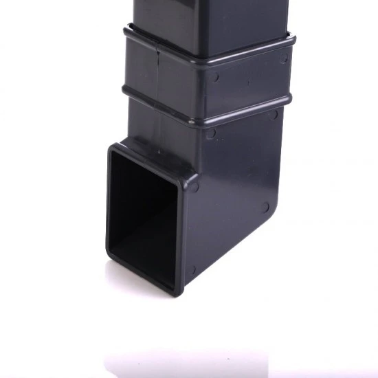 Anthracite Grey Square Down Pipe Shoe  7016  