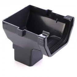 Anthracite Square Square Stop End Outlet 7016  