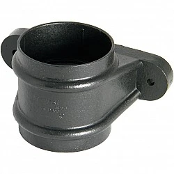 Cast Effect Round Downpipe Socket with Lugs