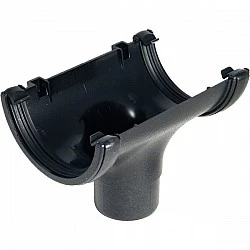 Cast Effect Guttering Half Round In-Line Running Outlet