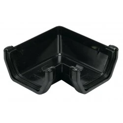 Black Square 90º Gutter Bend (RAS1B)