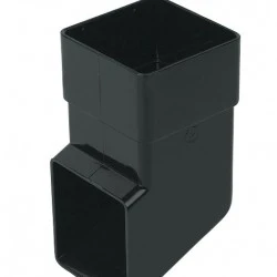 65mm Black Square Downpipe Shoe