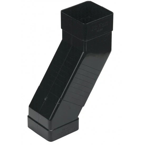 65mm Black Square Downpipe Adjustable Offset Bend (RBS5B) 65mm Black Square Downpipe Adjustable Offset Bend (RBS5B)