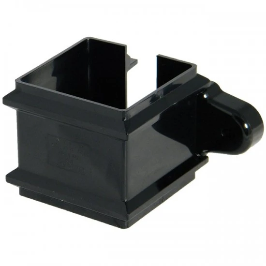 65mm Black Classic Square Downpipe Clip - With Lugs (RCS4B) 65mm Black Classic Square Downpipe Clip - With Lugs (RCS4B)