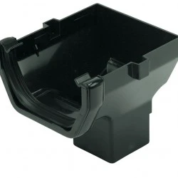  114mm Black Square Stop End Outlet (AO2B)
