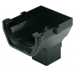 114mm Black Square Stop End Outlet (AO2B) 114mm Black Square Stop End Outlet (AO2B)