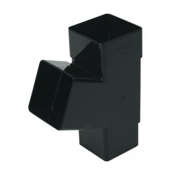 65mm Black Square Downpipe Branch (RYS1B)
