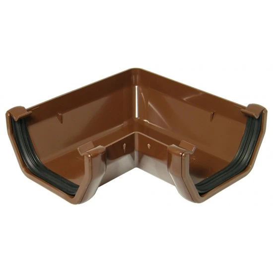 Brown Square 90º Gutter Bend (RAS1V)