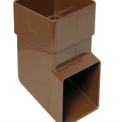 65mm Brown Square Downpipe Shoe