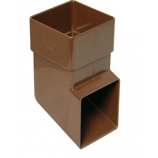 65mm Brown Square Downpipe Shoe