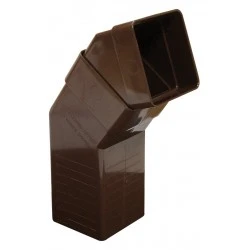 65mm Brown Square Downpipe Adjustable Offset Bend (RBS5V)