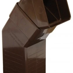 65mm Brown Square Downpipe Adjustable Offset Bend (RBS5V)