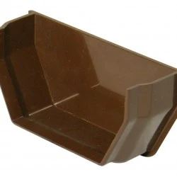 Brown Square Gutter Internal Stop End