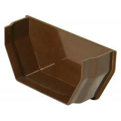 Brown Square Gutter Internal Stop End