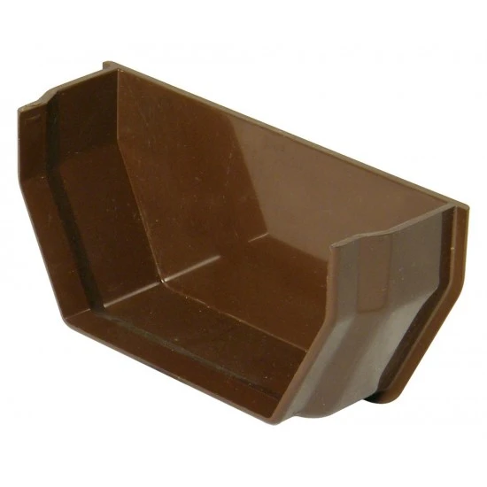 Brown Square Gutter Internal Stop End
