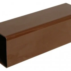 65mm Brown Square 2.5m Downpipe 65mm Brown Square 2.5m Downpipe