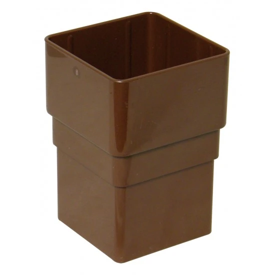 65mm Brown Sqaure Downpipe Joint
