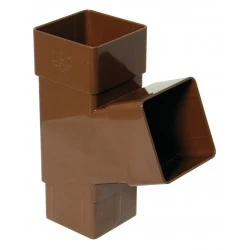 65mm Brown Square Downpipe Branch (RYS1V) 65mm Brown Square Downpipe Branch (RYS1V)