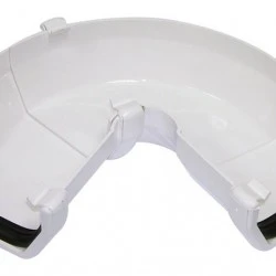 White Square Gutter Adjustable Angle 50° - 156° (RAS3W)