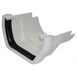 White Square Gutter to Cast Iron Adapter (RDS5W)