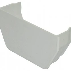 White Square Gutter Internal Stop End - Aquaflow White Square Gutter Internal Stop End - Aquaflow