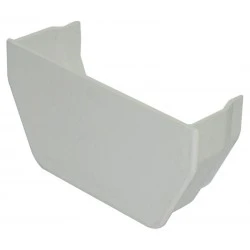 White Square Gutter Internal Stop End - Aquaflow White Square Gutter Internal Stop End - Aquaflow