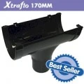170mm Black Gutter Floplast Xtraflow