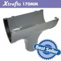 170mm Grey Gutter Floplast Xtraflow