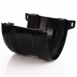 200mm Gutter Union Black