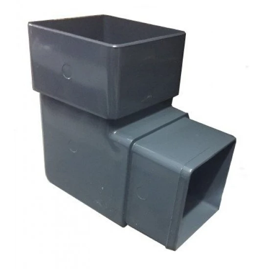 Anthracite Grey Square Downpipe 92.5º Offset Bend