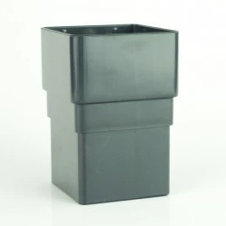Anthracite Grey Square Downpipe Socket RAL 7016