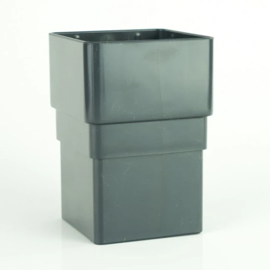 Anthracite Grey Square Downpipe Socket RAL 7016