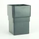 Anthracite Grey Square Downpipe Socket RAL 7016