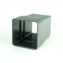 Anthracite Grey Square Downpipe Socket RAL 7016