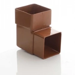 Caramel Square Down Pipe 92.5 Degree Bend 