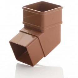 Caramel Square Down Pipe 112 Degree Off Set Bend