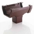 Aquaflow Brown Square Gutter with Downpipes | Complete Rainwater System