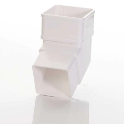 White Square Down Pipe 112º Offset Bend White Square Down Pipe 112º Offset Bend