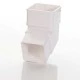 White Square Down Pipe 112º Offset Bend 