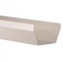 White Square Guttering 4 m x 114 mm - Aquaflow