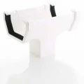 AquaFlow Square White Gutter - Generous Capacity, Clean Lines