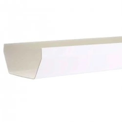 White Square Guttering 4 m x 114 mm - Aquaflow