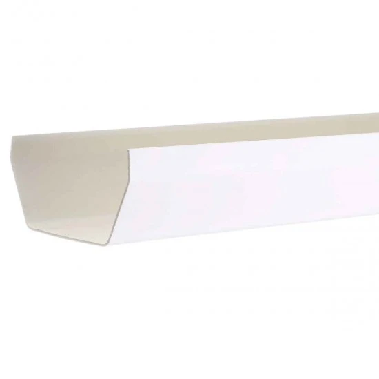 White Square Guttering 4 m x 114 mm - Aquaflow White Square Guttering 4 m x 114 mm - Aquaflow