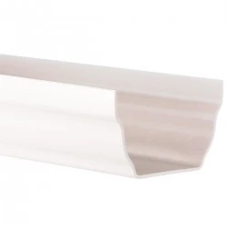 White Ogee Guttering 4m