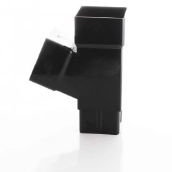 112 Degree Square Branch For Square Black Down Pipes 