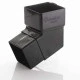 Anthracite Grey Square 112° Degree Offset Bend for Downpipes