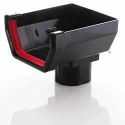 Stop End Running Outlet For Square Black