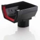 Stop End Running Outlet For Square Black