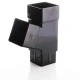 112 Degree Square Branch For Square Black Down Pipes 