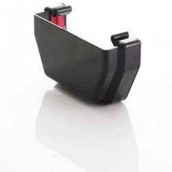 External Stop End Square Anthracite Grey